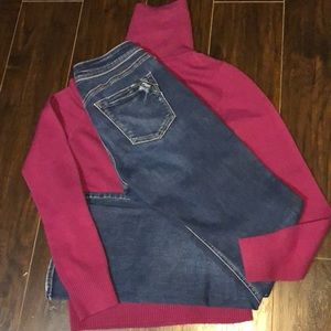 Silver boot cut jeans